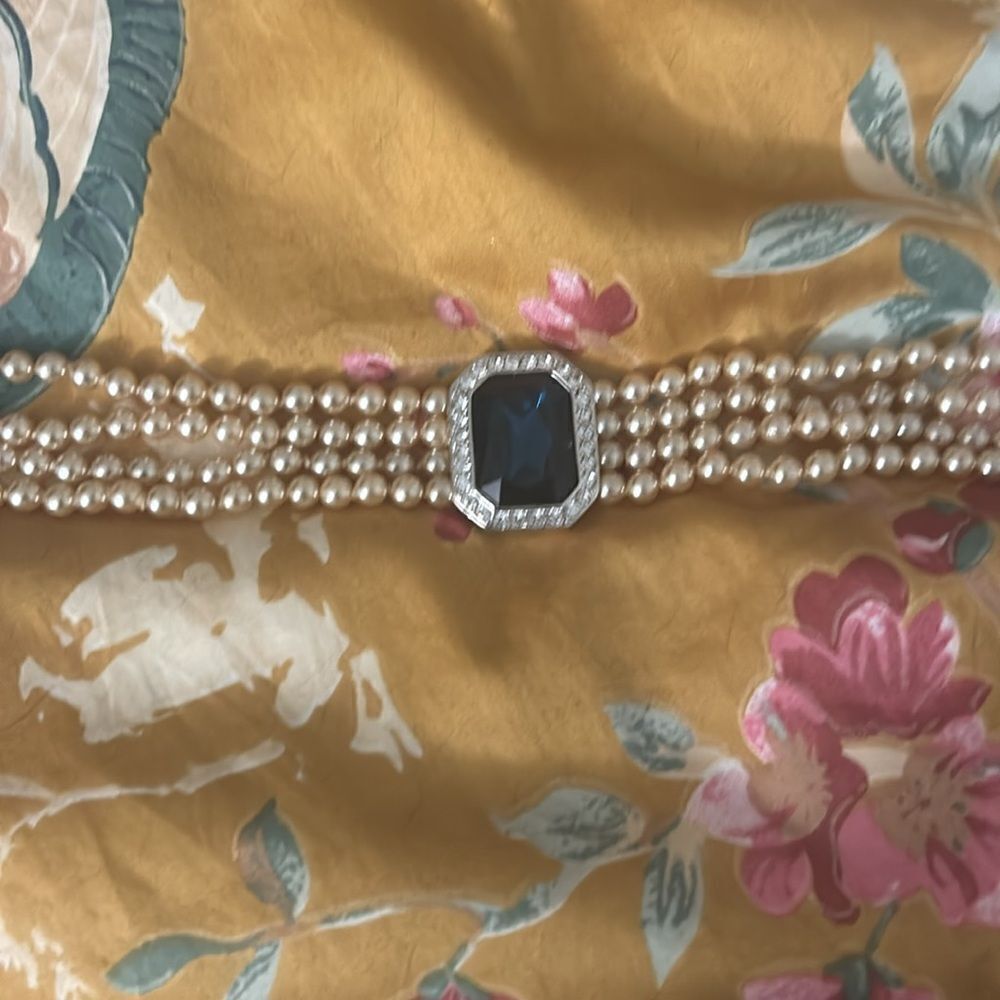 Vintage Kjl Kenneth Jay Lane Princess Diana 4 Str… - image 4